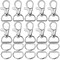 60Pcs Swivel Snap Hooks and D Rings for Lanyard and Sewing Projects (1” Inside Width)